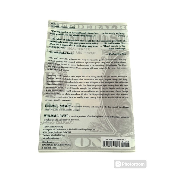 The Millionaire Next Door by Thomas Stanley, Ph.D. & William Danko, Ph.D. ๐ - Picture 5 of 5